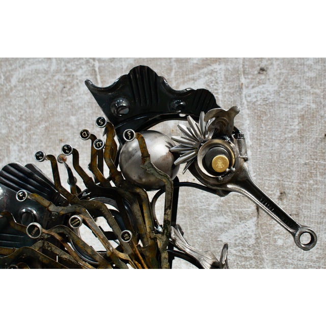 Simon Smith, Custom Steampunk Seahorse Sculpture, 1950, Mixed Media For Sale - Image 10 of 12