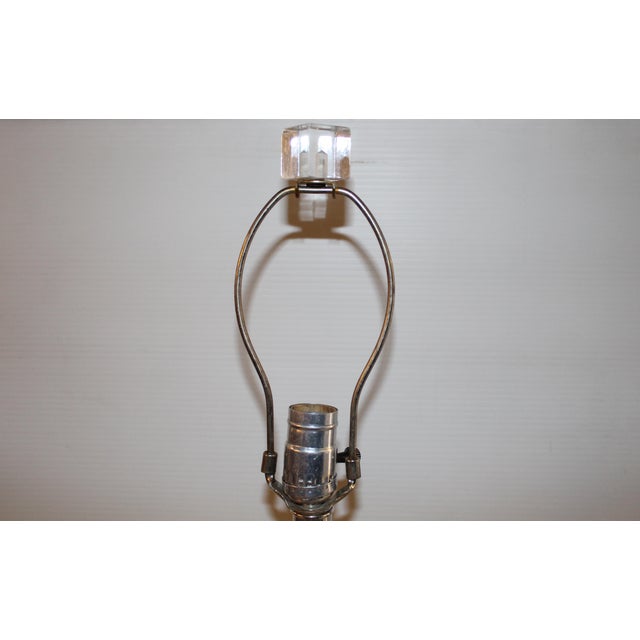 Plastic Mid 20th Century Mid-Century Modern Geometric Lucite Lamps - a Pair For Sale - Image 7 of 10