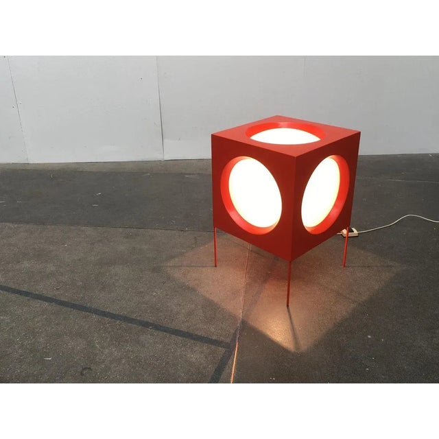 Mid-Century Modern Swiss Space Age T-267 Cube Floor Lamp by Carl Moor for BAG Turgi, 1960s For Sale - Image 3 of 18