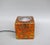 Flamed Cased Glass Table Lamp Cube in Orange, Green, Black and Beige by Peill & Putzler, 1970s For Sale - Image 16 of 16