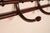 Art Nouveau Vintage French Thonet Style Coat Hat Rack Wall Hanging Hooks Mahogany Art Nouveau Hall Tree For Sale - Image 3 of 11