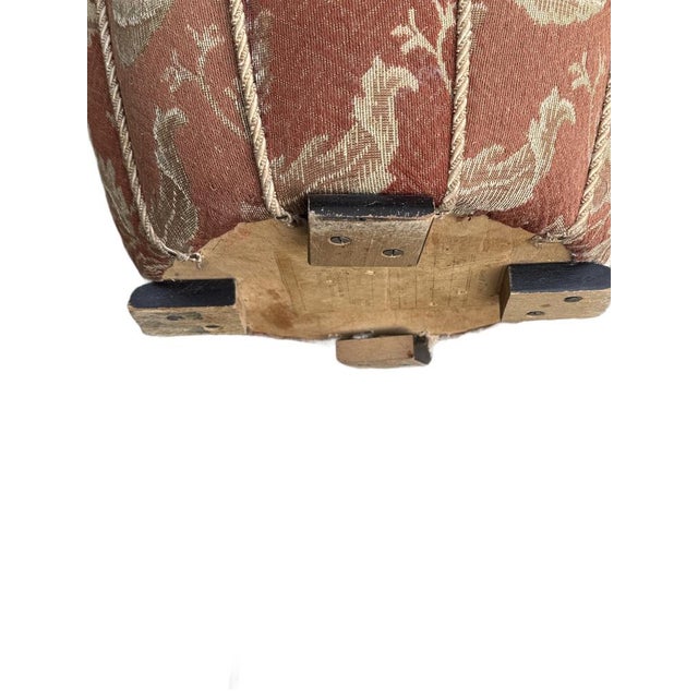 Vintage Czech Pumpkin Ottoman by Jindrich Halabala for Cesky Nabytek, 1950s For Sale - Image 6 of 7