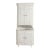 19th Century Swedish White Painted Pine Corner Cabinet For Sale