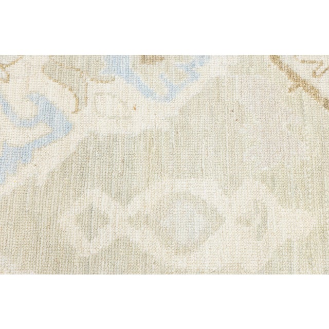 2020s Contemporary Transitional Oushak Style Area Rug - Neutral Pastel Turkish Design For Sale - Image 5 of 11