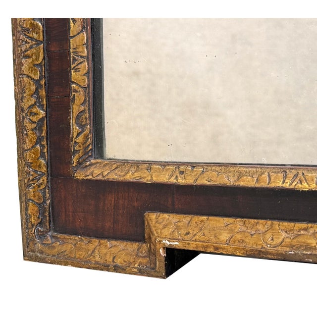An Attractive Early 18th Century George I Period Rectangular Kit Kat Design Wall Mirror, The Old Replacement Mirror Plate...