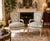 Elegant and timeless, this pair of vintage French-style bergère armchairs brings refined European charm to any sitting...