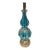 Mid-Century Modern Blue Murano Glass Table Lamps Designed by Segues For Sale