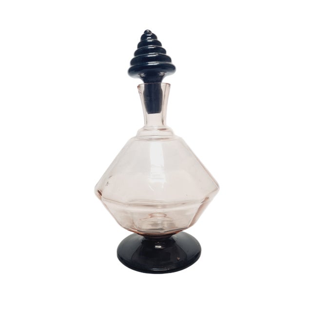 Art Deco Carafe from Hortensja Glassworks, Poland, 1930s For Sale - Image 3 of 8