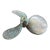 Antique Bronze Brass Weathered Propeller For Sale