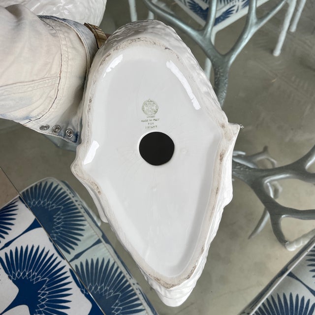 White Pair of Mid 20th Century Blanc De Chine Ducks by Este Ceramiche for Tiffany and Co For Sale - Image 8 of 9