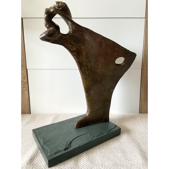 Atypical, Massive & Unique Contemporary Design Sculpture Depicting the prow of a ship adorned with a figurehead in the...