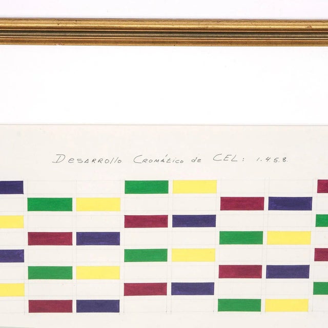 Geometric composition signed by Waldo Balart (61 x 73cm), 1989, lithograph. Balart often works at the intersection of...