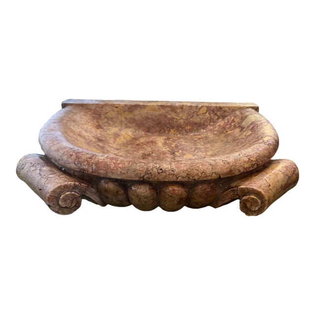18th Century Italian Marble Bowl or Holy Water Font For Sale