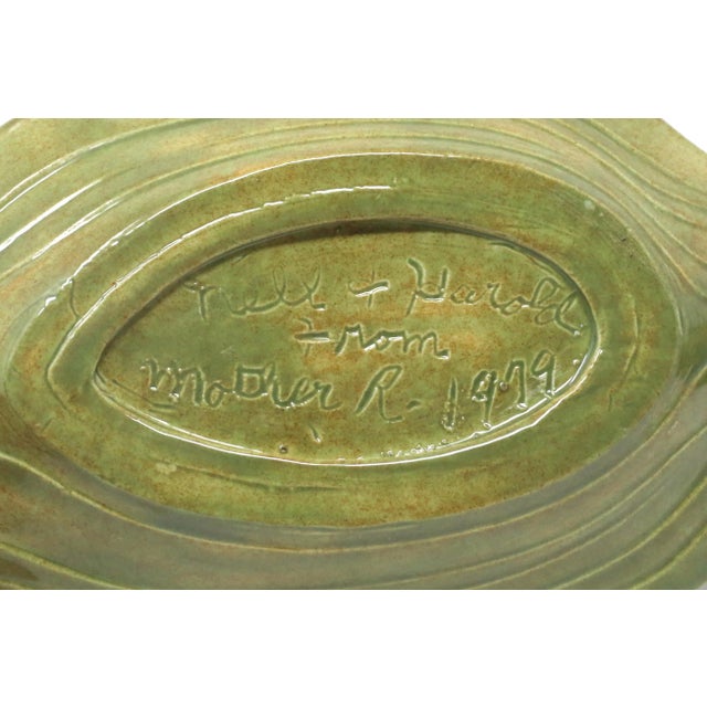 Ceramic Vintage Corn Cob Salt and Pepper Shaker Set With Plate - Set of 3 For Sale - Image 7 of 11