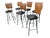 Mid-Century Modern Mid-Century Modern Umanoff Style Slatted Bar Stools - Set of 6 For Sale - Image 3 of 6