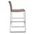 Contemporary Irving Woven Leather Barstool For Sale - Image 3 of 10
