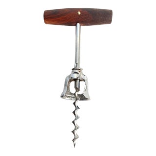 Mid Century Danish Modern 1960s Rosewood Corkscrew Wine Bottle Opener For Sale