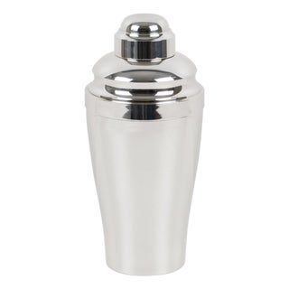 Saint Medard Art Deco Silver Plate Cocktail Shaker With Squeezer For Sale