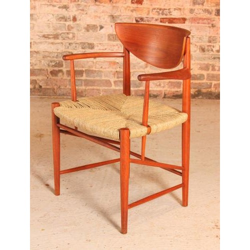 Wood Mid-Century Modern Danish Teak Armchair by Peter Hvidt and Orla Molgard Nielsen for Soborg Mobler, 1950s For Sale - Image 7 of 13
