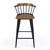 Spritely Home Accent Furniture Merrick 30 in. Seat Height Wood and Iron Bar Stool with Spindle Back and Footrest, Natural For Sale - Image 4 of 9