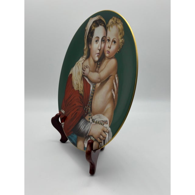 Vintage Ch Field Haviland Limoges Madonna & Child Decorative Plate, 1653 of 7500 For Sale - Image 10 of 13