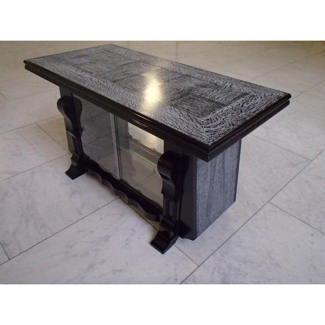 Oak Bar Table and Cabinet, 1940s For Sale - Image 9 of 13