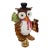 1970s Art Glass Owl Figurine Lamp Finial For Sale