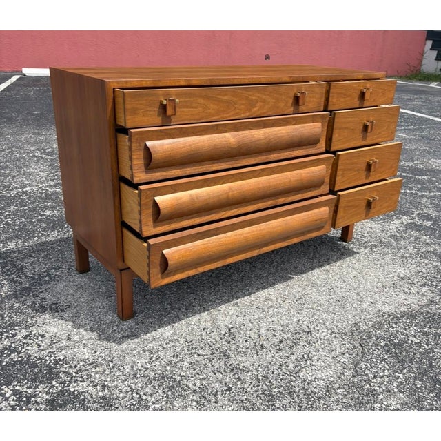 Fully-Refinished Mid Century Edward Wormley for Dunbar Dresser For Sale - Image 12 of 16
