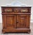 Antique Late 1800s Victorian Walnut Marble Top Washstand For Sale In Kansas City - Image 6 of 12