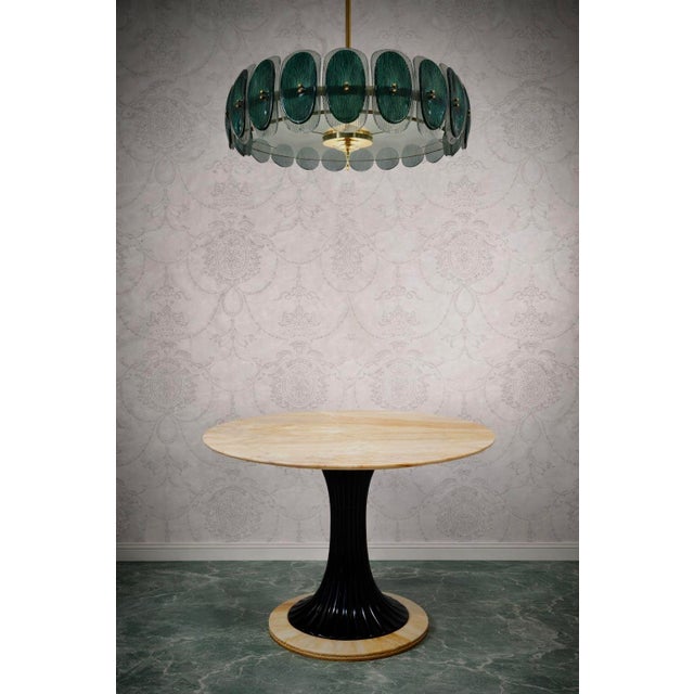 Gold Vintage Pendant Light in Murano Art Glass, 2000 For Sale - Image 8 of 12