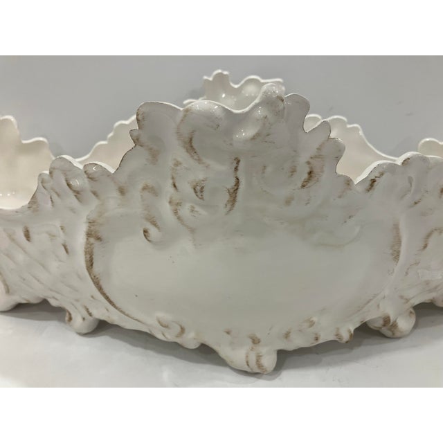 Ceramic 1970s Italian Rococo Style Jardiniere For Sale - Image 7 of 7