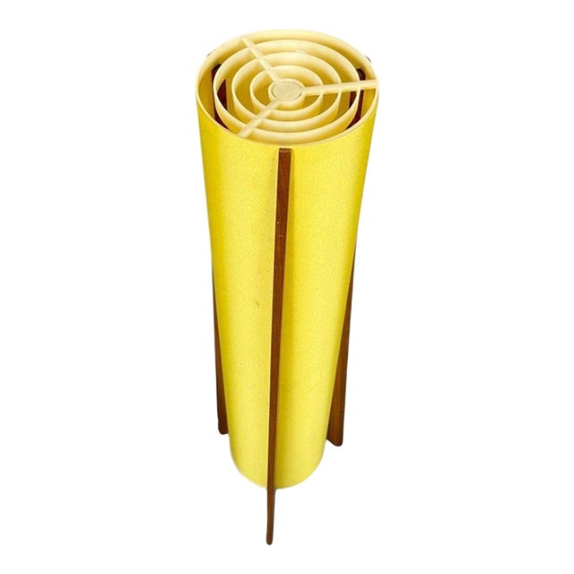 1950s Mid Century Rocket Floor Lamp in Walnut For Sale