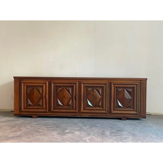 Vintage French Brutalist Sideboard, 1970s For Sale - Image 9 of 13