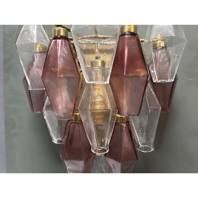 Murano Glass Poliedri Sconces, Italy, 1980s, Set of 2 For Sale - Image 10 of 13
