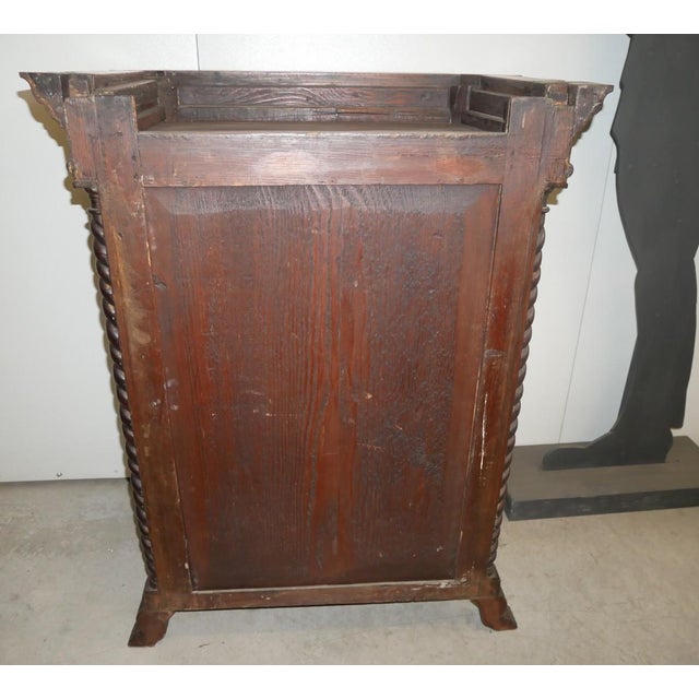 Small Antique Mahogany Display Cabinet For Sale - Image 4 of 18