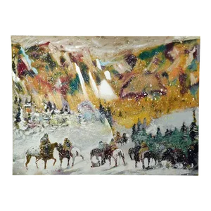 Earl Biss "Autumn Storm on the Crazy Woman Mountain" Hand Signed Limited Edition Serigraph