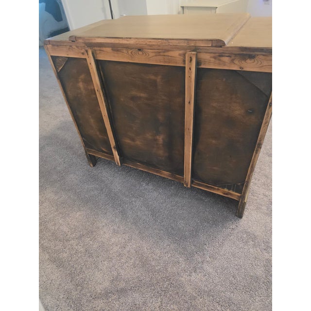 Wood Mid 20th Century Solid Wood 3-Drawer Dresser in Warm Neutral Finish, Classic Transitional Style For Sale - Image 7 of 7