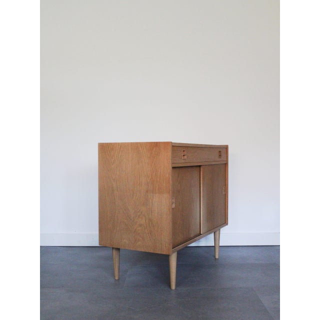Vintage Danish Sideboard in Oak with Sliding Doors and Drawer, 1960s For Sale - Image 11 of 11