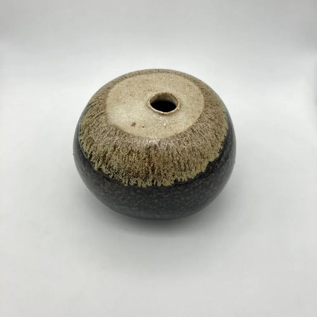 Brown Mid-Century Swiss Studio Pottery Ceramic Vase by Rheinfelden Keramik, 1960s For Sale - Image 8 of 8