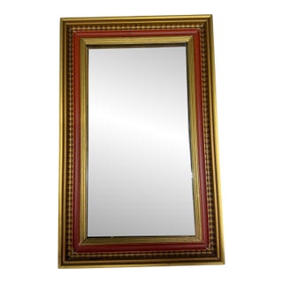 Vintage Gold Frame Egg and Dart Wall Mirror For Sale