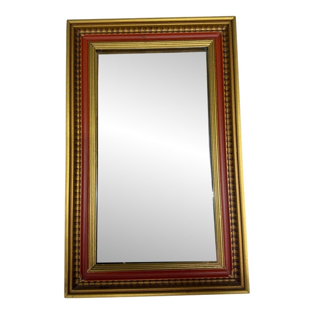 Vintage Gold Frame Egg and Dart Wall Mirror For Sale