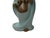 Asian Joyful Laughing Buddha Light Celadon Robe Ceramic Coin Bat Ru Yi Figure For Sale - Image 3 of 13