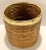 1970s Italian Bamboo/ Rattan Wastepaper Basket With Polished Brass Rim For Sale - Image 9 of 13