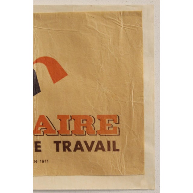 Illustration 1950's French Buvard Paper - "Le Populaire, Vêtements De Travail" - J. Dizambourg For Sale - Image 3 of 3