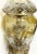 Metal 1960s Massive French Cut-To-Clear Amber Yellow Crystal Urn, Ornate Brass For Sale - Image 7 of 13