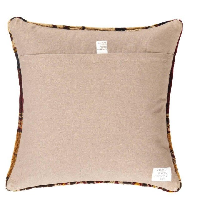 Vintage hand woven Turkish pillow. This is made of wool. Back cotton. Beautiful colors and well made. This pillow features...