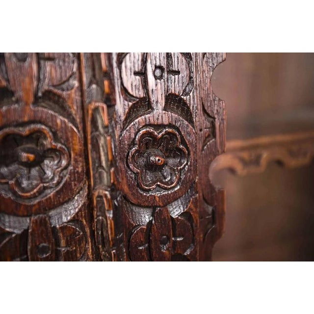 Neo-Renaissance Cabinet in Oak For Sale - Image 3 of 9