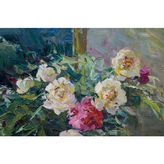 2000 - 2009 Oil Painting Peonies Shapovalov Anatoly Gavrilovich For Sale - Image 5 of 8