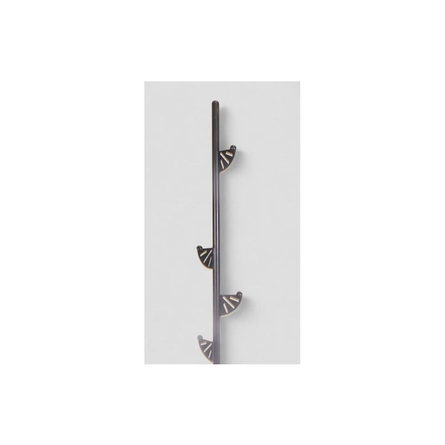Modern Black Metal Floor Coat Rack For Sale - Image 4 of 10