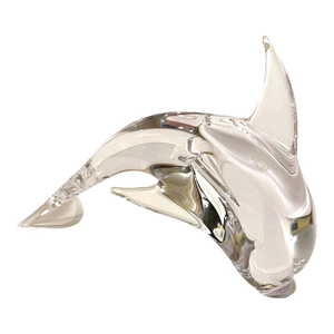 1980s Royal Gallery for Macy's Italian Crystal Dolphin Figure